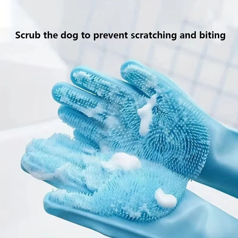 Silicone Bath & Grooming Glove