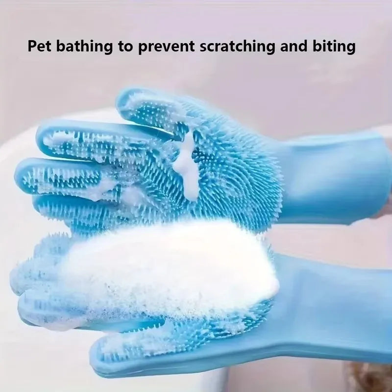 Silicone Bath & Grooming Glove