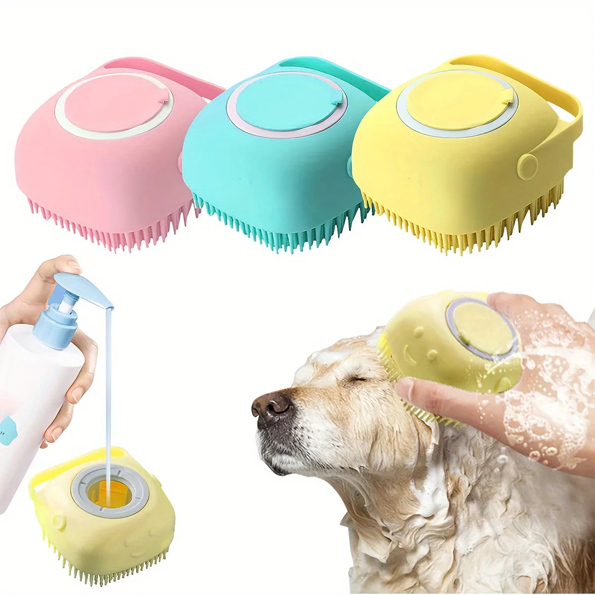 Silicone Shampoo Bath Brush